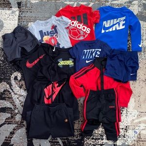 (12 Pieces) Nike/Adidas/Under Armor 2t Clothes